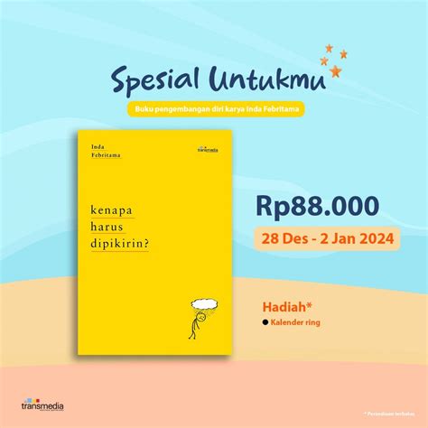 Jual Buku Kenapa Harus Dipikirin Inda Febritama Transmedia Pustaka