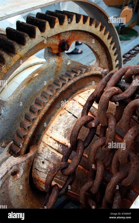 Cogs And Chains Stock Photo Alamy