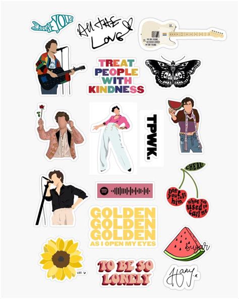 Harry Styles Stickers Printable Harry Styles Drawing Harry Styles