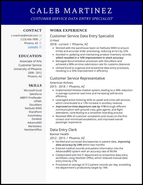 19 Data Entry Resume Examples That Worked In 2025