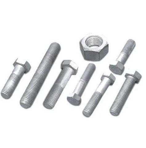 VI HDG Bolts Nuts Hot Dip Galvanized Fasteners Zinc Flake Fasteners At Kg In Ludhiana