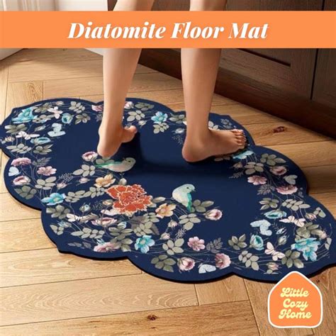 Jual Diatomite Floor Mat Keset Besar Anti Bau Cepat Kering Kamar