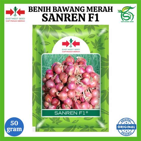 Jual Benih Bawang Merah Sanren F Gram Bibit Cap Panah Merah