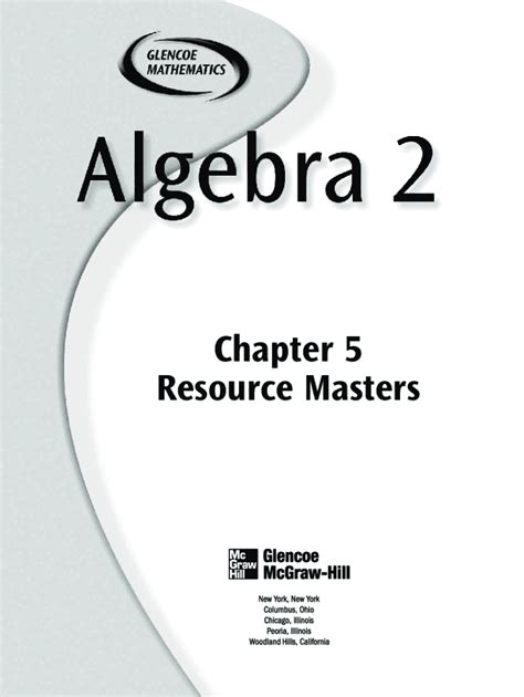 Glencoe Algebra Skills Practice Workbook Answers Fill Out Sign