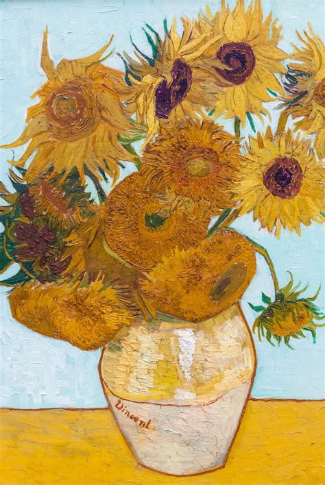 Sunflowers Inspired By Vincent Van Gogh Painting By Behnaz, 60% OFF