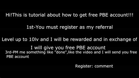 League Of Legends Free PBE Accounts YouTube