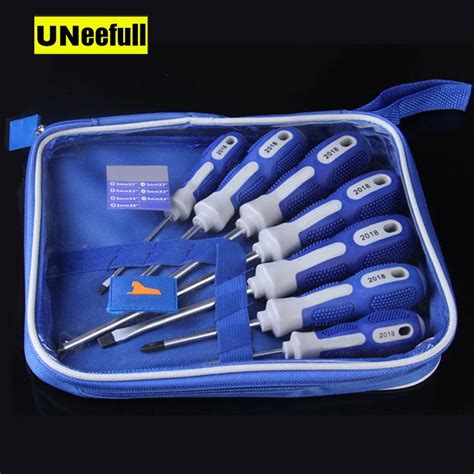 UNeefull 7 Pcs Magnetic Precision Screwdriver Set Slotted Screwdriver