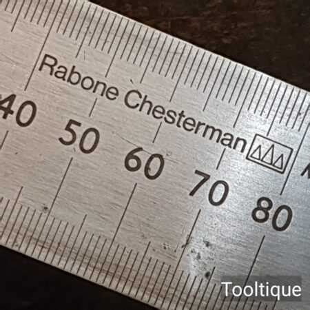 Vintage Mm Rabone Chesterman No Calibrated Steel Square Good