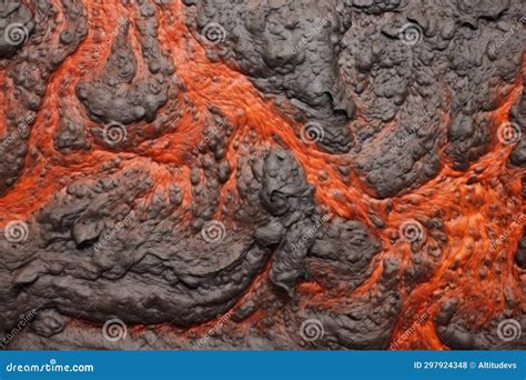 Thickened Surface of a Cooling Lava Flow Stock Photo - Image of geology, rock: 297924348