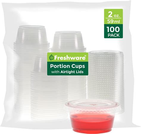 Amazon Zeml Portion Cups With Lids Ounces Pack