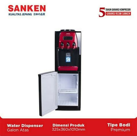 Jual Sanken Dispenser Galon Atas With Lemari Pendingin Kompresor Hwd