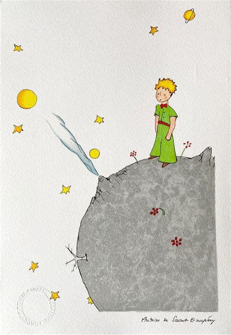 Antoine de Saint Exupéry Le Petit Prince sur l astéroïde B 612 The