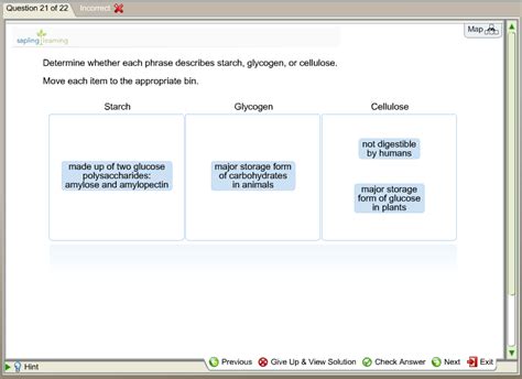 Solved Question 21 Of 22 Incorrect Map Sapling Learning D Chegg