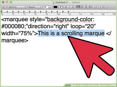 How to Make a Scrolling Marquee in HTML (with Pictures) - wikiHow