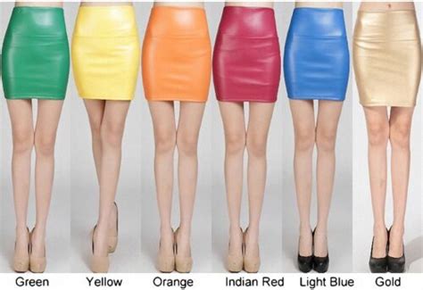 Women S Faux Leather Bodycon Slim Pencil Short Mini Skirt High Waist Tight S Xl Ebay