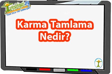 Karma Tamlama Türk Dili ve Edebiyatı