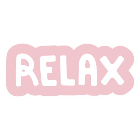 The Word Relax In Pink Png And Svg Design For T Shirts