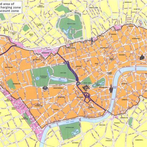 1 Map Of The London Congestion Charging Zone Source Download