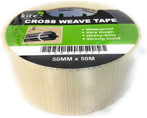 Rolls Of Strong Reinforced Glass Filament Crossweave Tape Heavy Duty