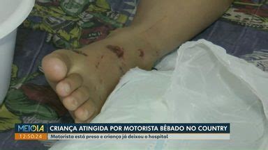 Meio Dia Paraná Cascavel Criança atingida por motorista bêbado