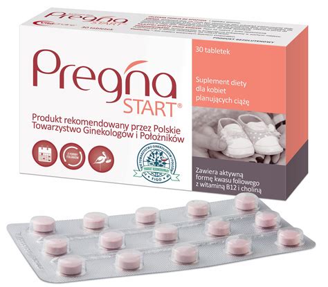 PREGNA Start kwas FOLIOWY dla kobiet CIĄŻA wit B12 11972838802 Allegro pl