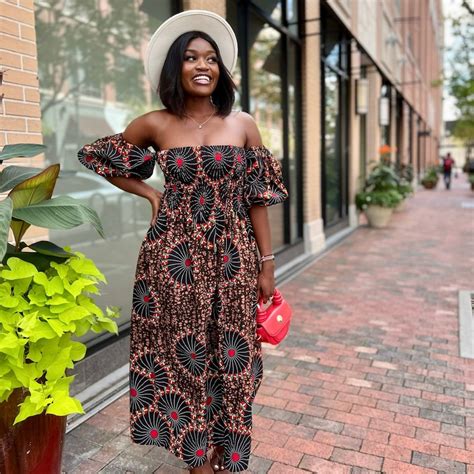 African Print Maxi Dress Off Shoulder Ankara Maxi Dress Long Dresses