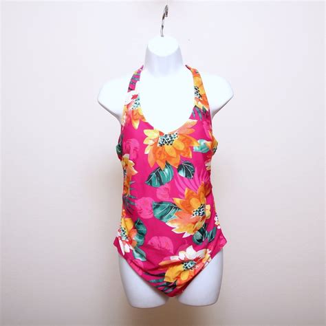 Kona Sol Floral One Piece Swimsuit Gem