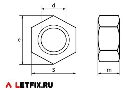 ГОСТ 5927-70. Гайка шестигранная. Гайки ГОСТ 5927.