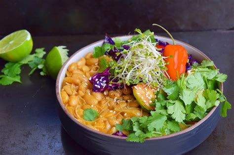 Spicy Curried Beans Vermicelli Noodle Bowl Foodbymaria