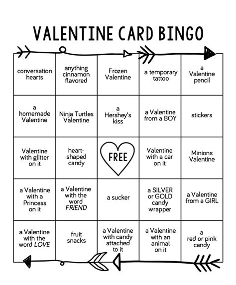 Free Valentine Bingo Printables