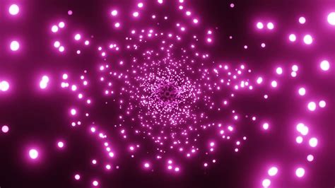 Pink Bokeh VJ LOOP NEON Tunnel Abstract Background Video Simple Light