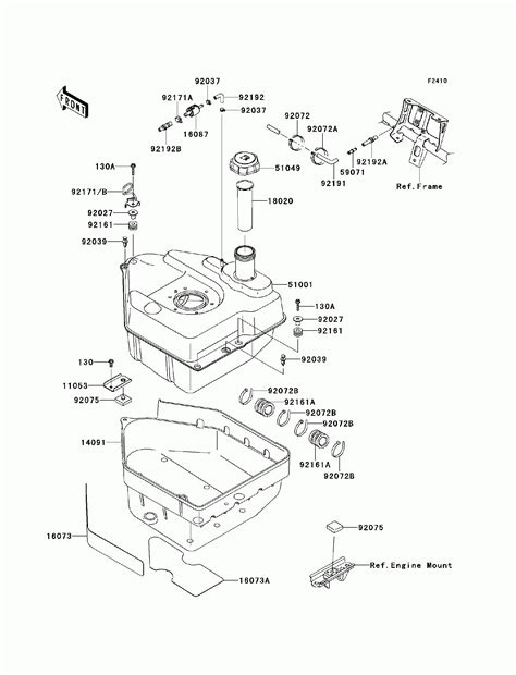 Fuel tank для Brute Force 750 4x4i KVF750 D8F Kawasaki