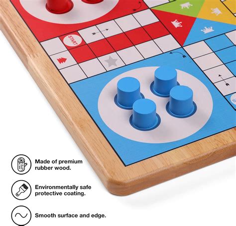 Juego De Mesa Ludo De Pulgadas Juego De Mesa De Serpientes Y