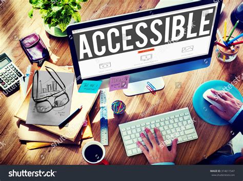 Accessible Approachable Access Enter Available Concept Stock Photo