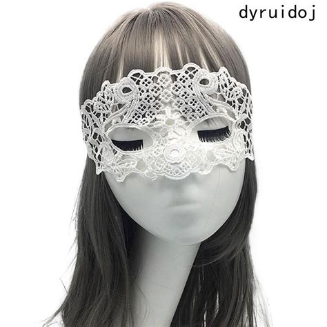 dyruidoj hollow lace eye mask face mask cosplay prom props dance masks
