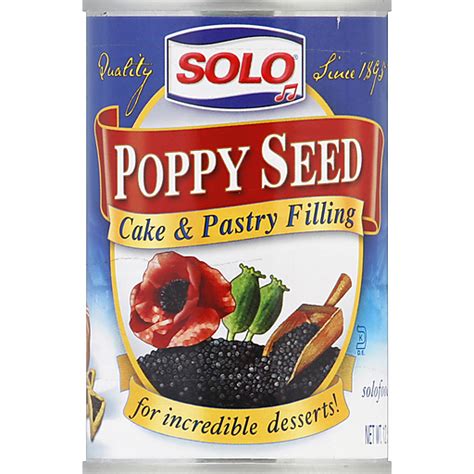 Solo Cake And Pastry Filling Poppy Seed Pie Crusts And Filling Foodtown