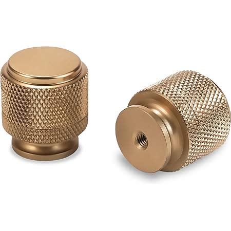 Cotykiley Pack Champagne Bronze Kitchen Cabinet Knobs Knurled