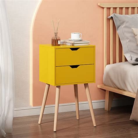 Jaxpety Nightstands Set Of Night Stand With Drawers Bedside Tables