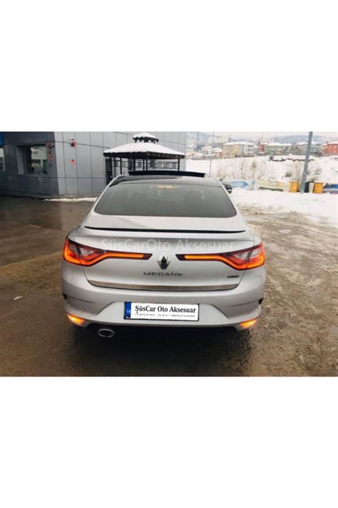 ŞüsCarOto Renault Megane 4 Sedan Kasa Uyumlu Bagaj Üstü Spoiler Piano