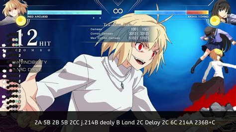 Melty Blood Type Lumina Warc Red Arcueid Combos YouTube