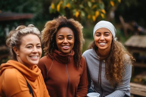 Grupo Diversificado De Mulheres De Diferentes Etnias Foto Premium