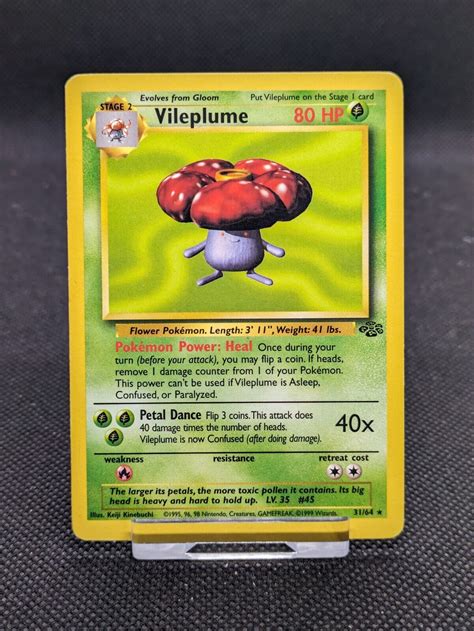 Vileplume Non Holo Jungle Set Rare Pokemon Card Wotc Lp Excellent