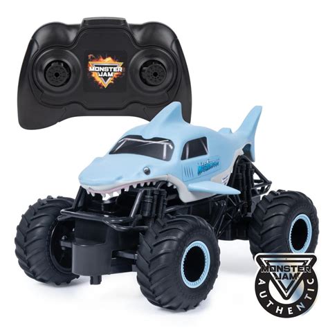 Monster Jam, Official Megalodon Remote Control Monster Truck, 1:24 Scale, 2.4 GHz, for Ages 4 ...