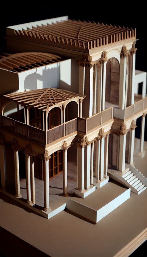 MINIATURE ROMAN ARCHITECTURE MODEL - ARCHITECTURE INSPO #0103