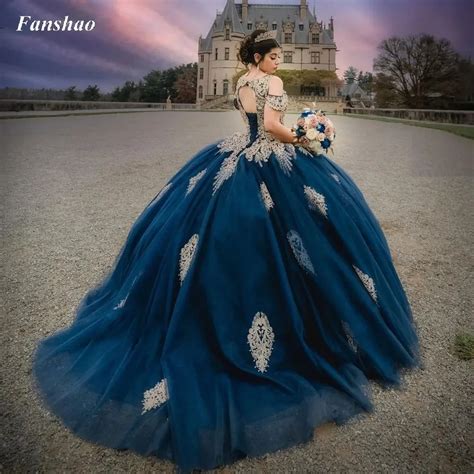 Fanshao Pd216 Beaded Ball Gown Quinceanera Dress Appliques Sweet 16