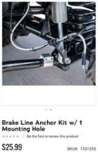 Teraflex Brake Line Anchor Kit W Mounting Hole