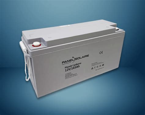 Batterie Plomb Carbone 165AH 12V Décharge lente Panel Solaire