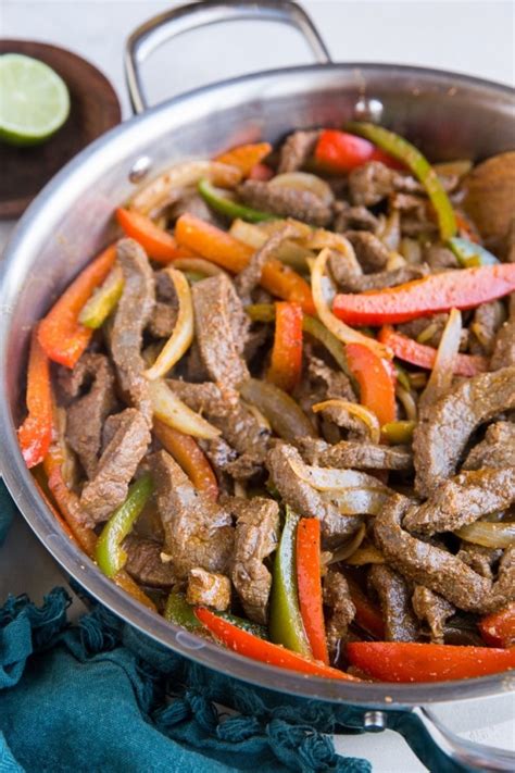 30 Minute Easy Steak Fajitas The Roasted Root