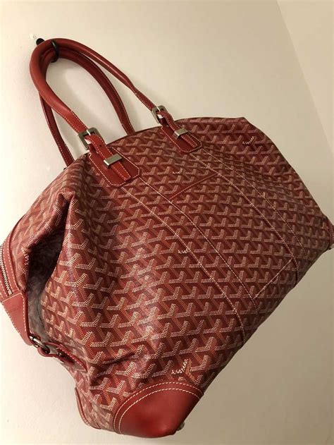 Goyard Boeing 45 Red Boeing Duffle Bag Gem