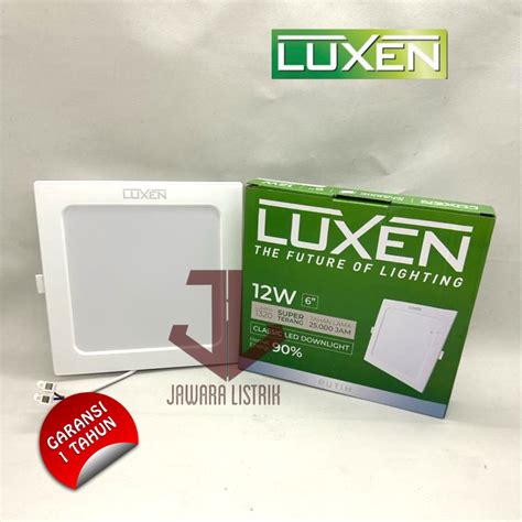 Jual LUXEN LAMPU CLASSIC LED DOWNLIGHT PANEL 12 WATT KOTAK INBOW 6